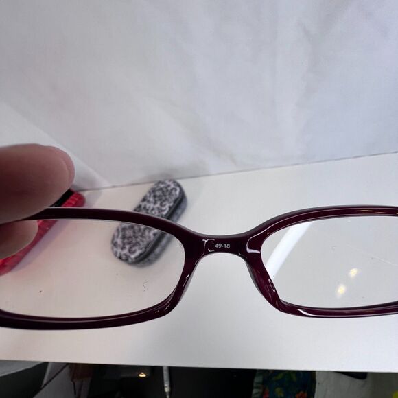 Brighton Burgundy Balboa Heart + 2.5 Optical Frame Readers Eye Glasses w/ Case - Picture 5 of 11